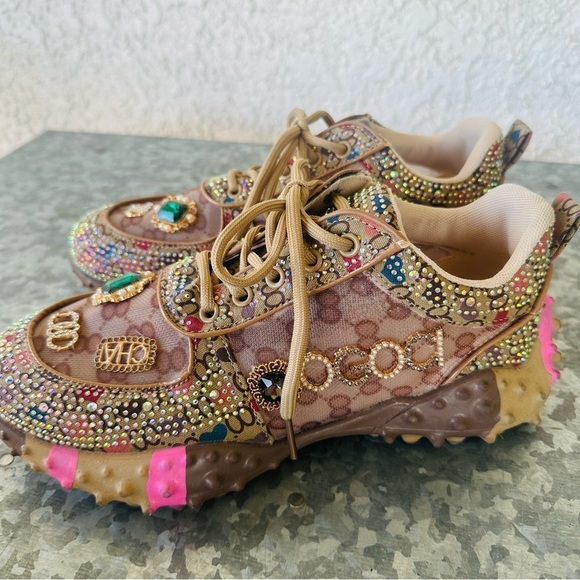 OOG Generation Sneakers sz 40 chunky crystal bling streetwear - Picture 2 of 15
